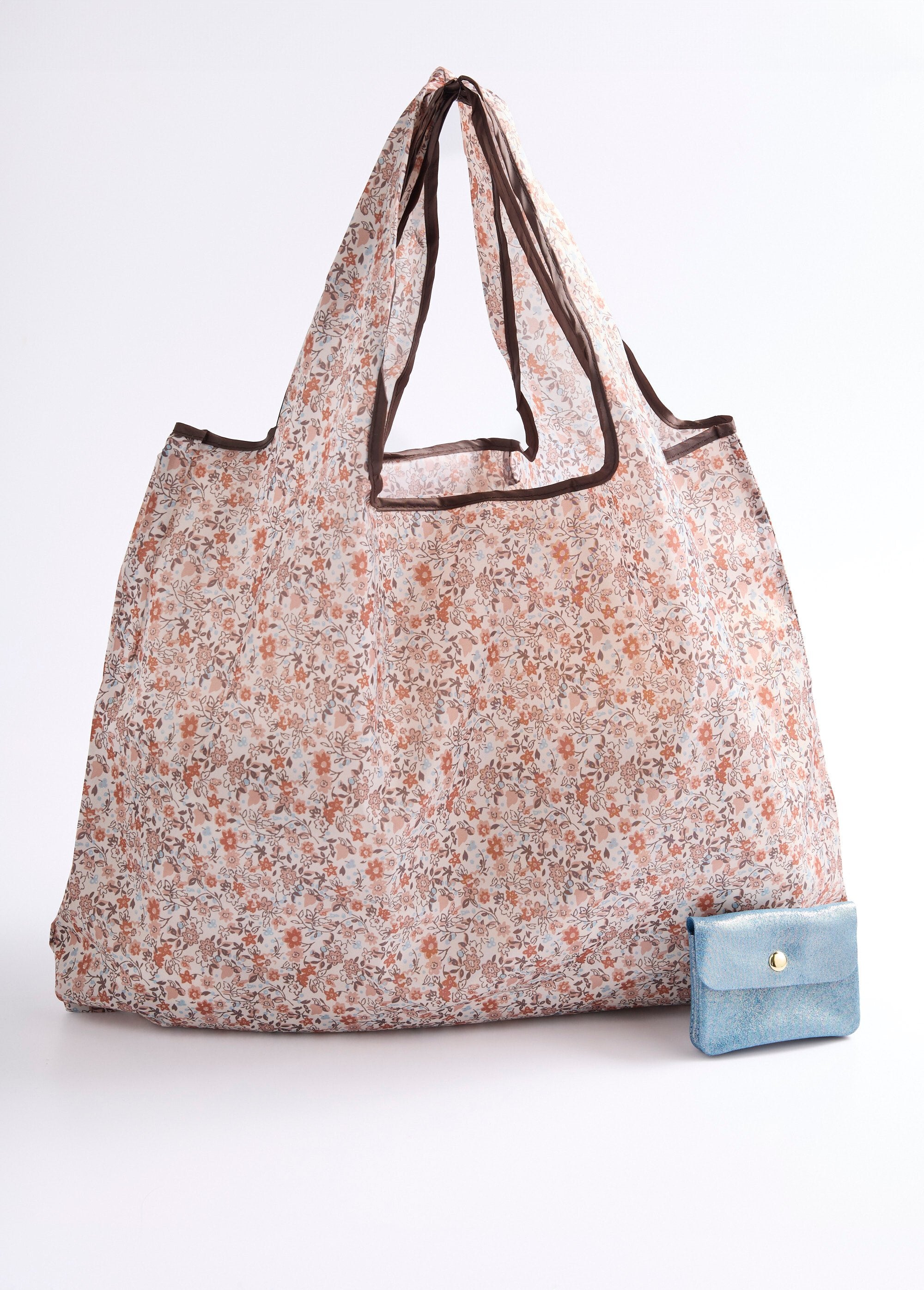 Foldable_shopping_bag,_small_flowers_Ecru_FA1_slim