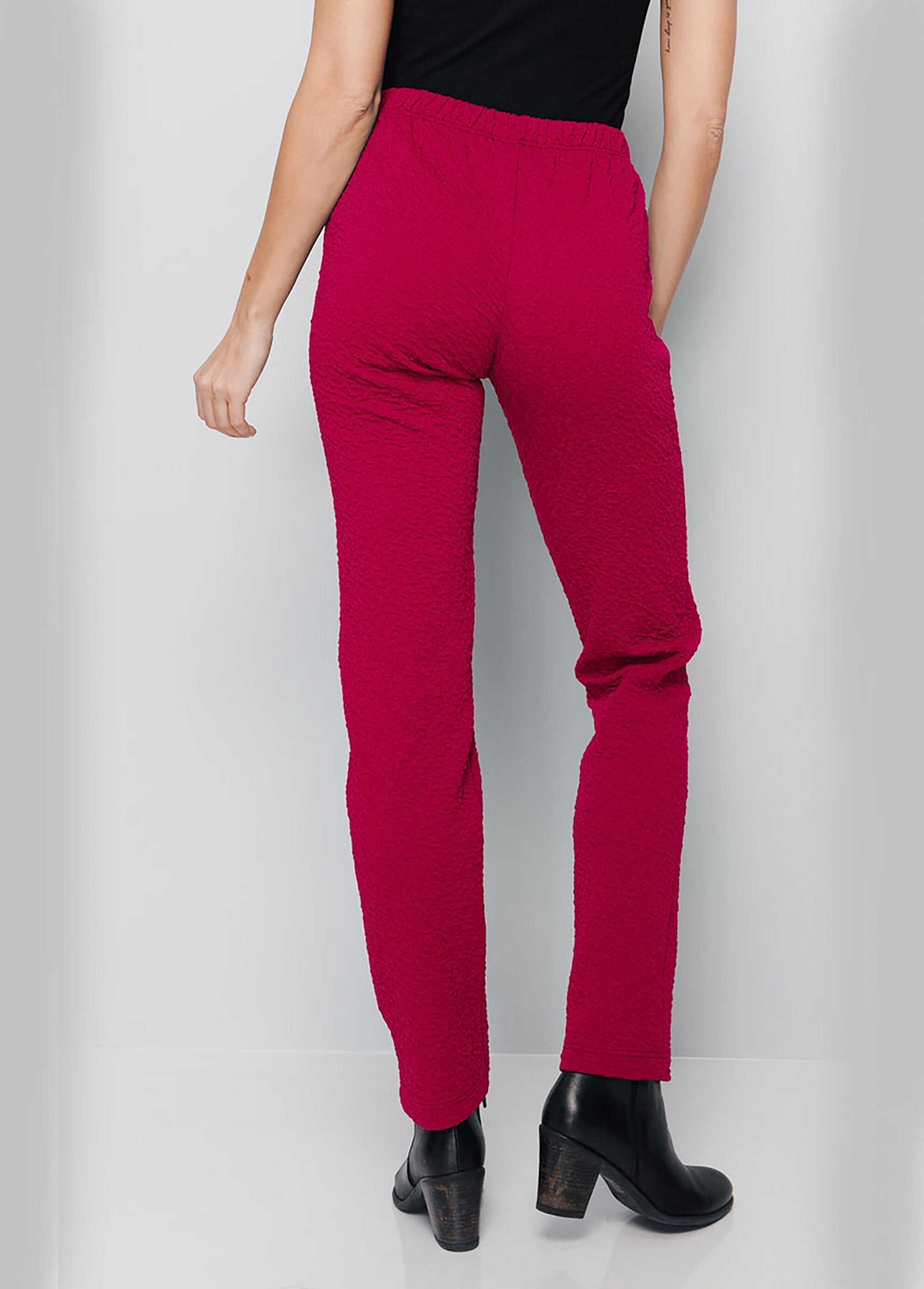 Plain_or_two-tone_stretchy_elasticated_waist_leggings_Raspberry_DO1_slim