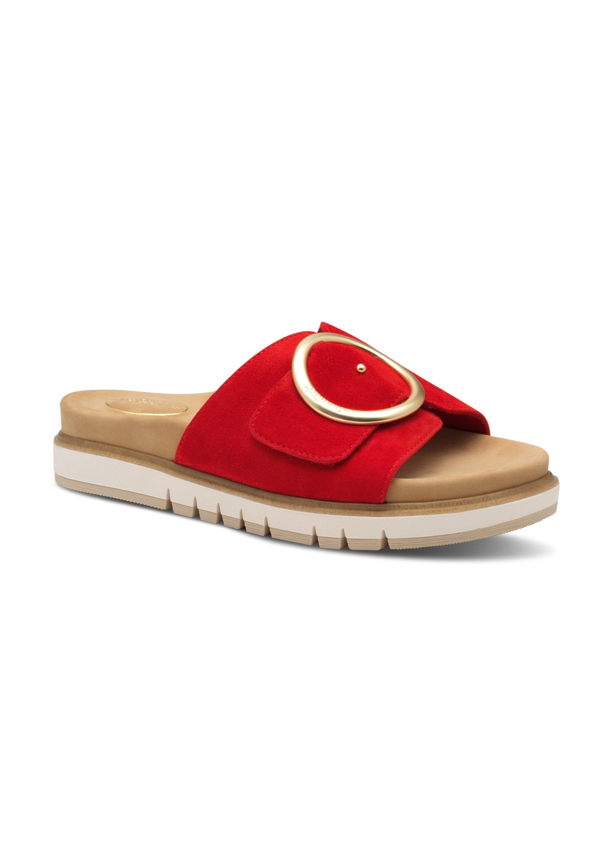 Suede_leather_mules_with_metal_buckle_Red_FA1_slim