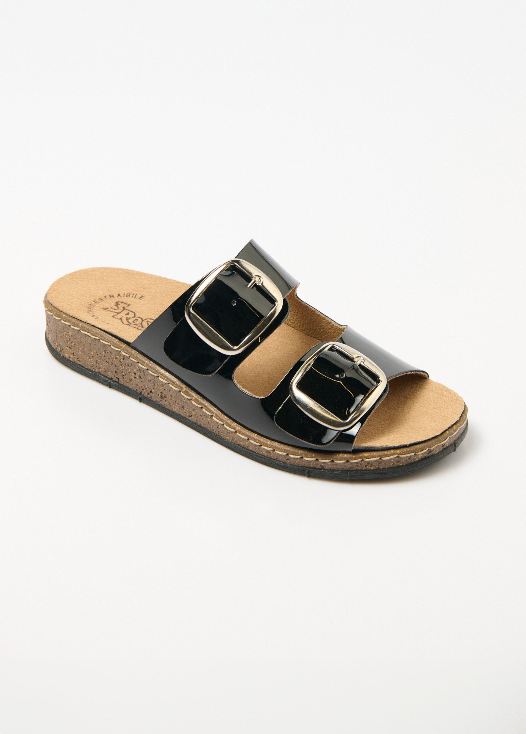 Wedge_mules_with_adjustable_buckles,_comfort_width_Black_FA1_slim