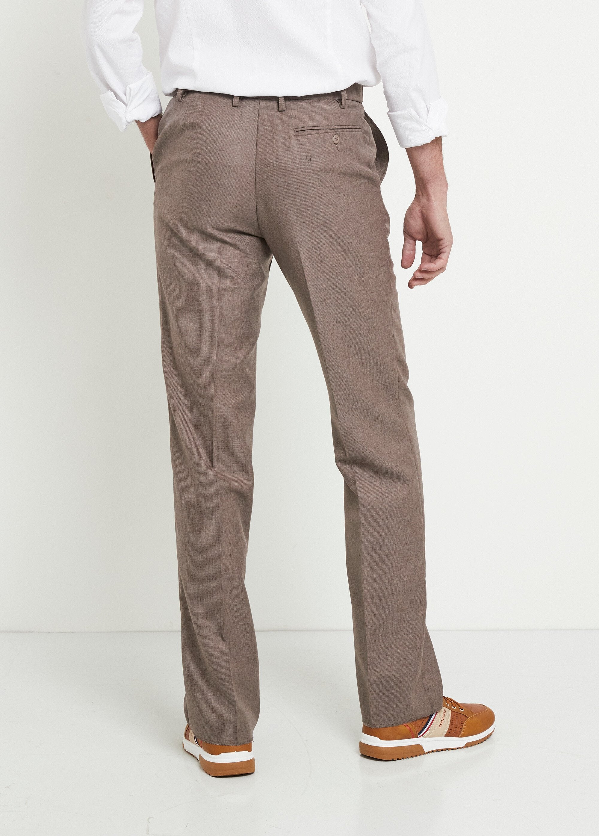 Invisible_adjustable_waistband_wool_twill_pants_Dark_beige_DO1_slim