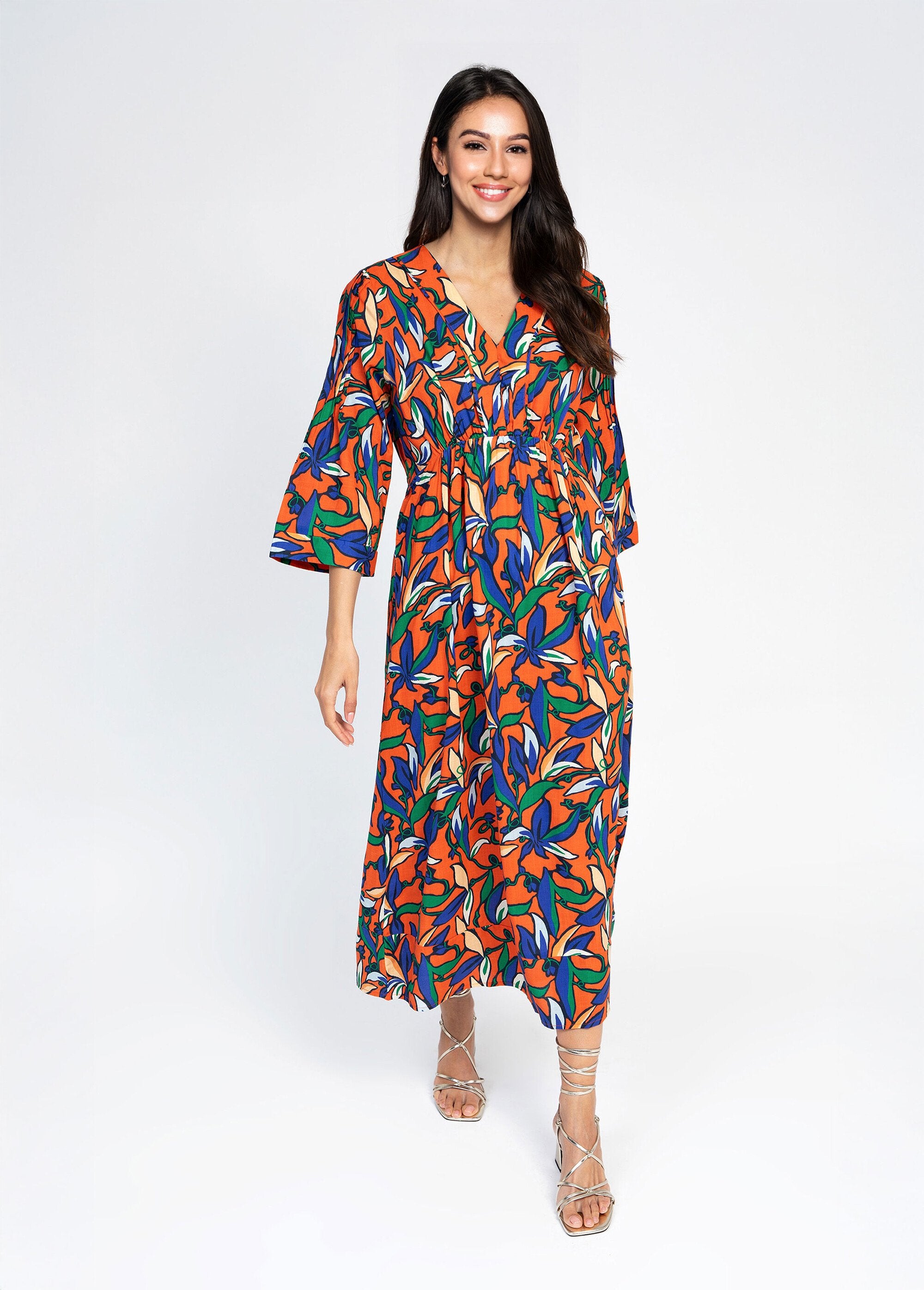 Long_flowing_dress_Orange_prints_FA1_slim