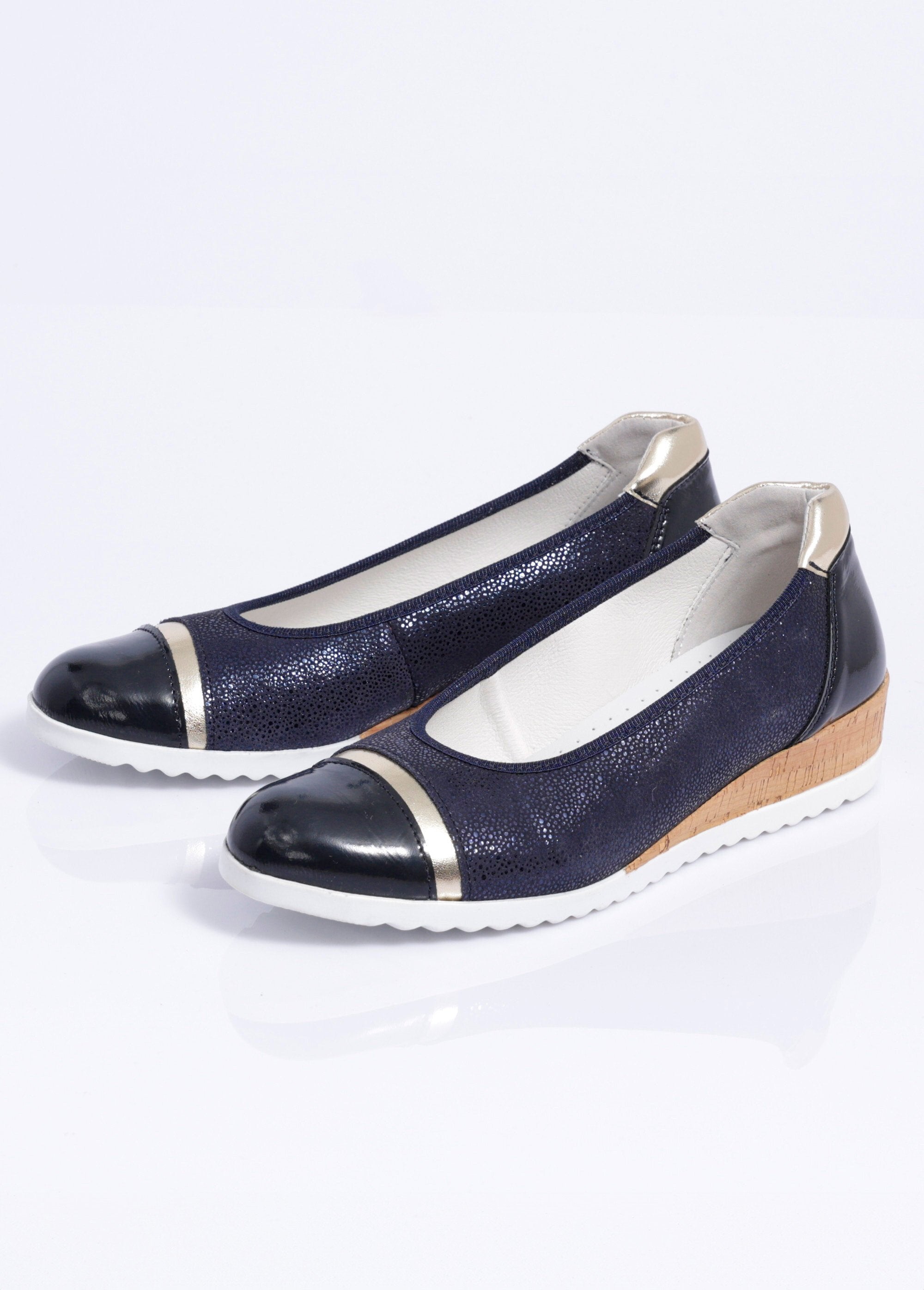 Comfort_width_leather_wedge_ballet_flats_Marine_DE1_slim