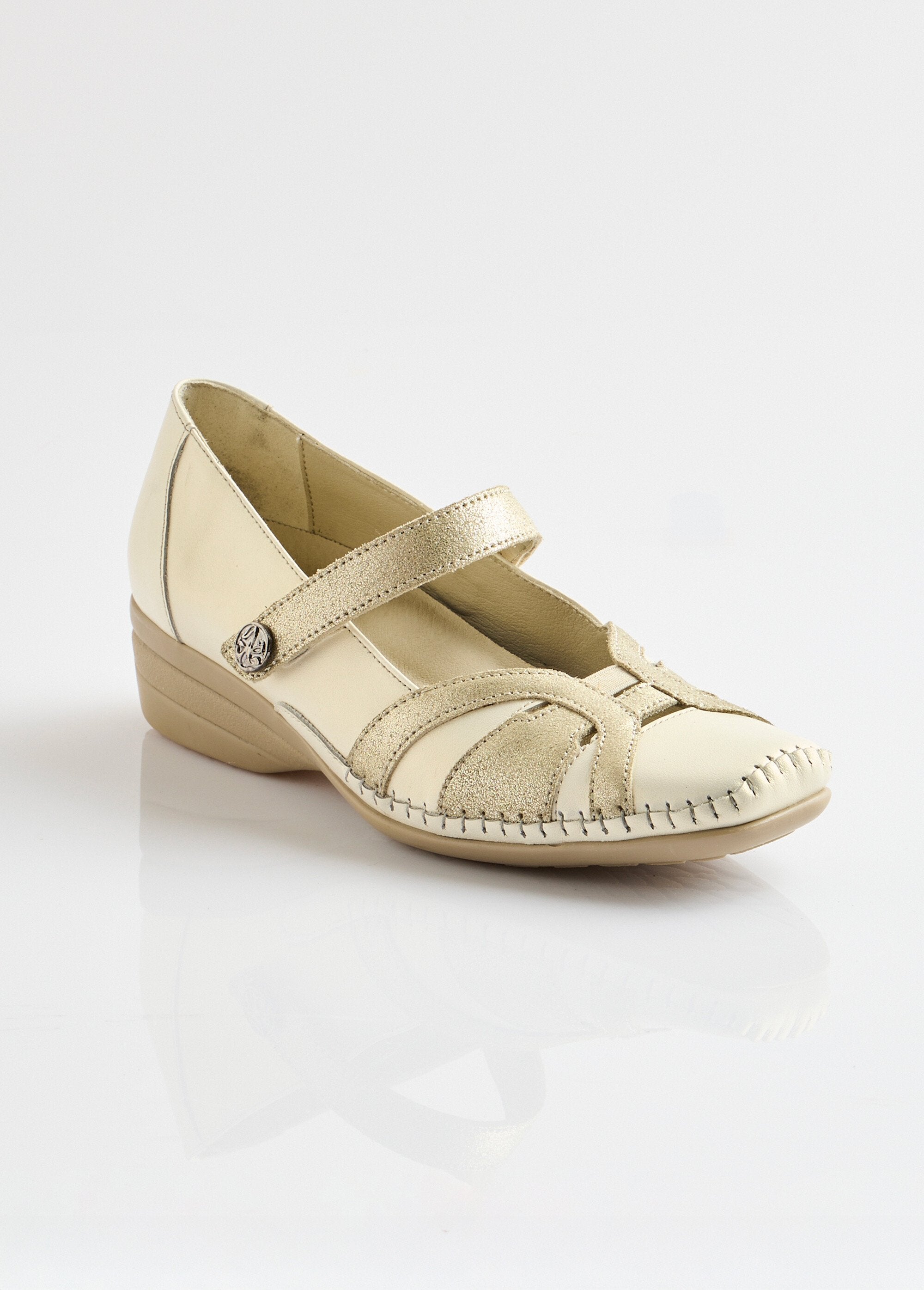 Comfort_wide_leather_ballerinas_with_Velcro_straps_Golden_beige_FA1_slim