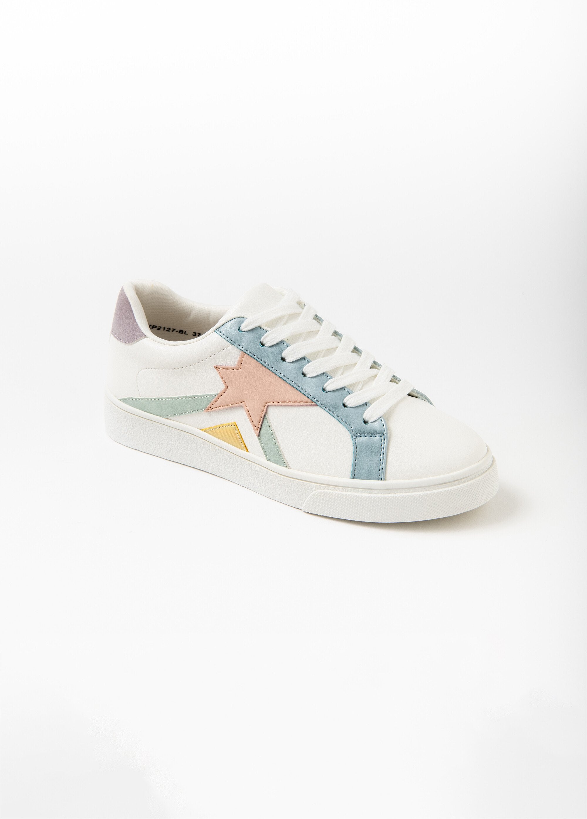 Blancet_pastel_lace-up_sneakers_White_and_blue_FA1_slim