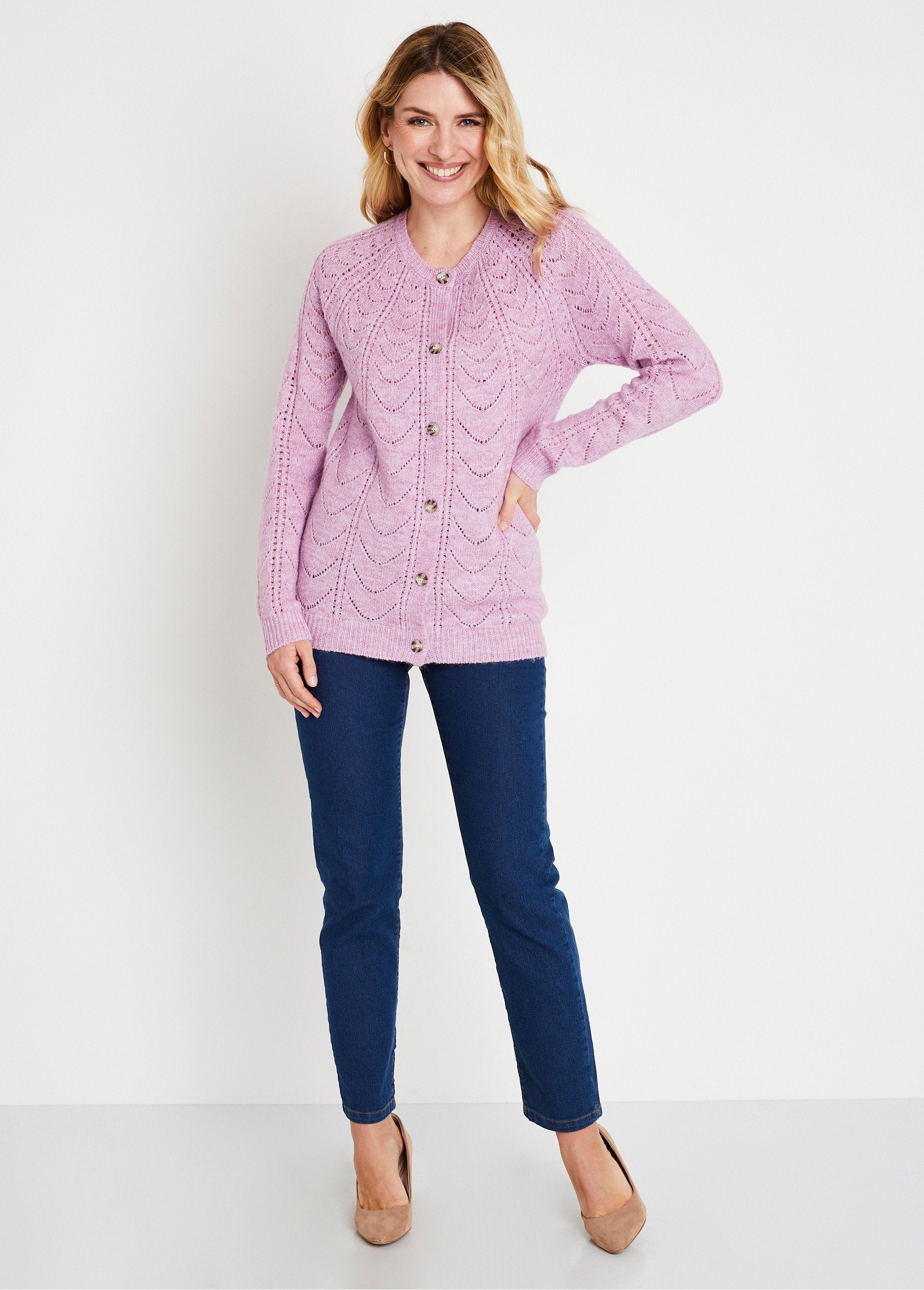 Round-neck_buttoned_cardigan_with_openwork_detailing_Lilac_SF1_slim