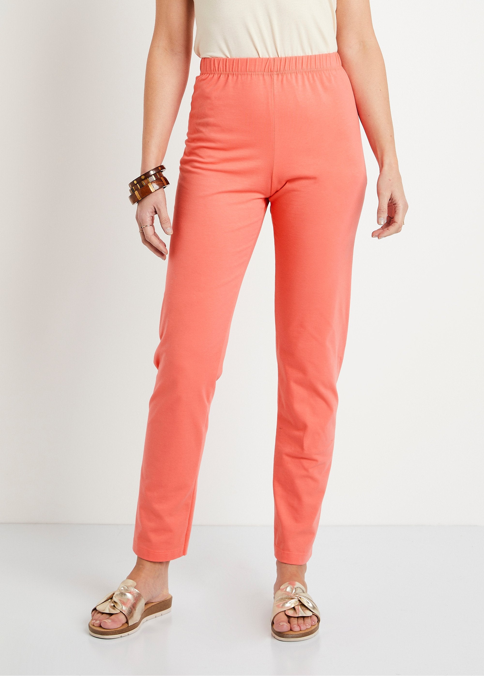 Cotton_jersey_elasticated_waist_leggings_Coral_FA1_slim