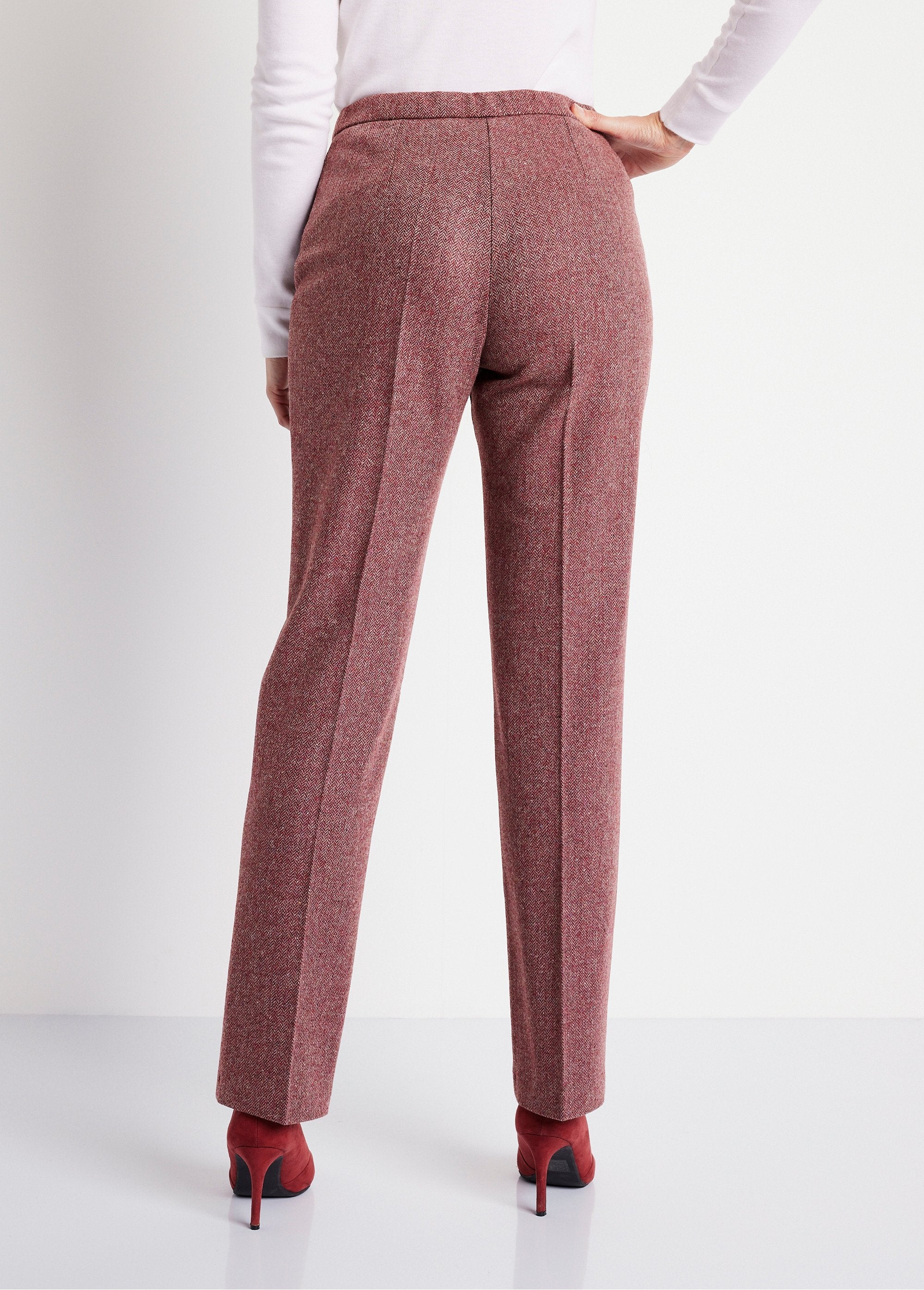 Herringbone_or_heather_pants,_75_cm_inseam_Burgundy_herringbone_DO1_slim