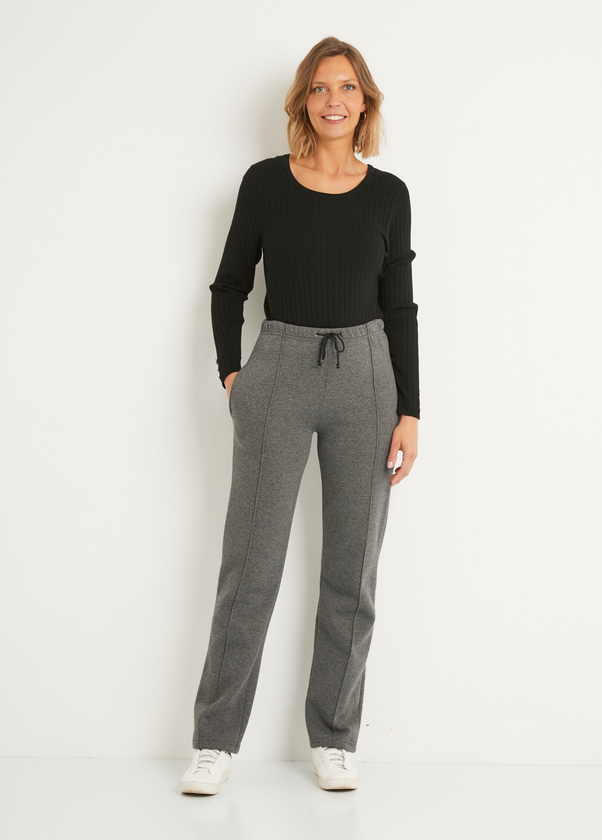 Lounge_pants_with_elasticated_fleece_waistband_Charcoal_grey_SF1_slim