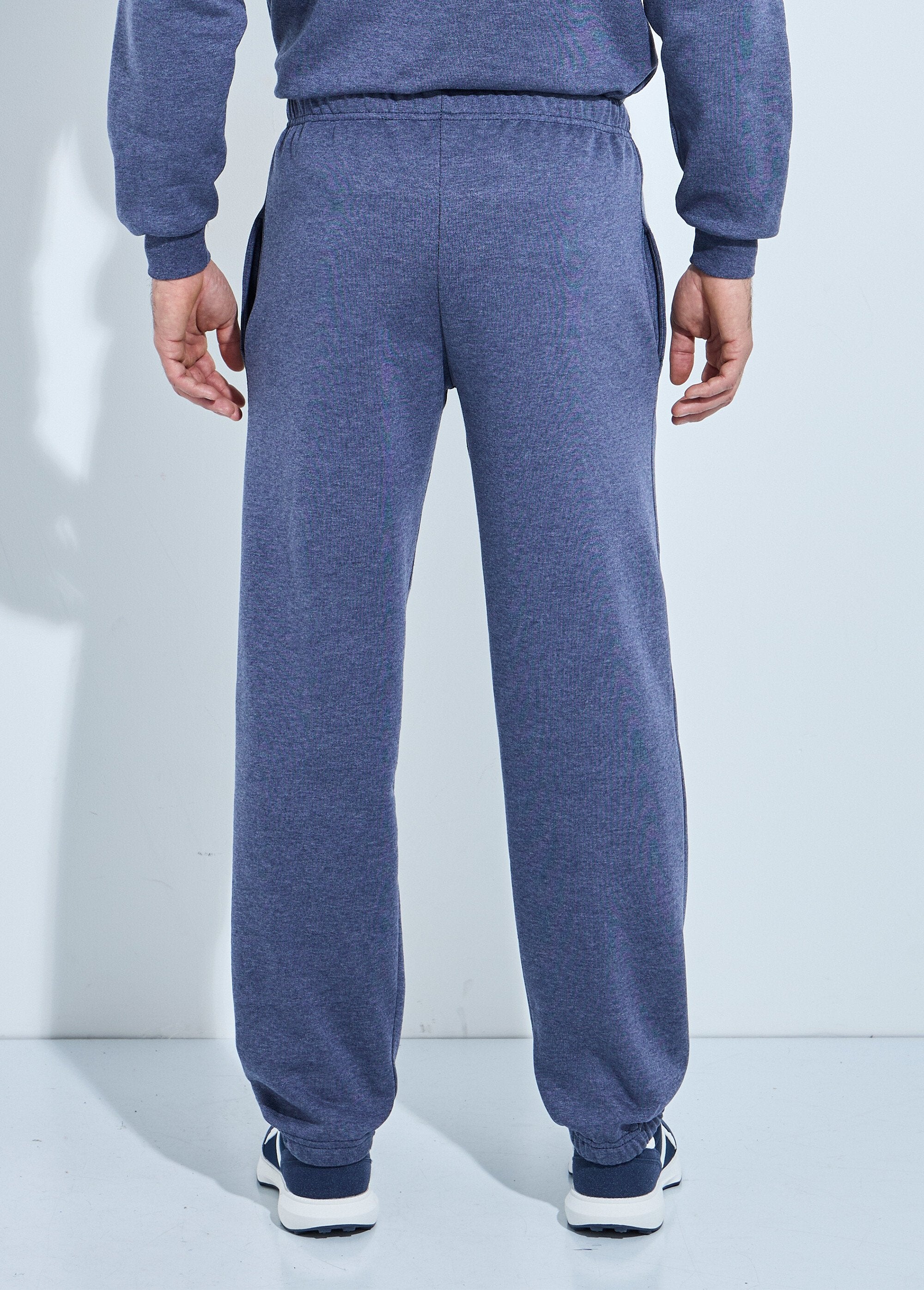 Fleece_jogging_pants_with_elasticated_hem_and_waistband_Blue_gray_DO1_slim