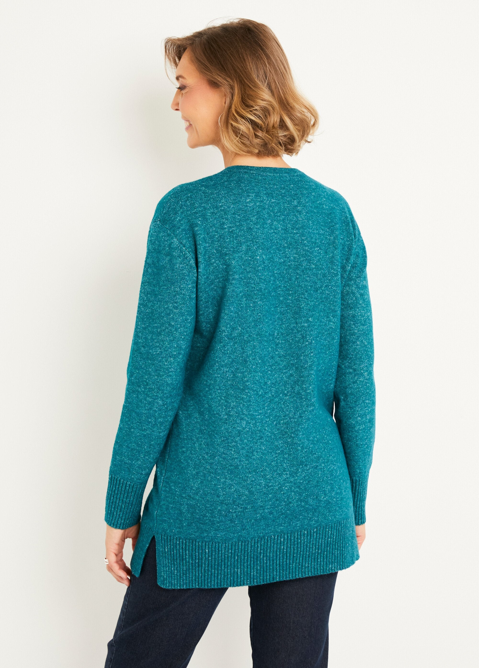 Long_V-neck_mottled_wool_tunic_sweater_Duck_DO1_slim