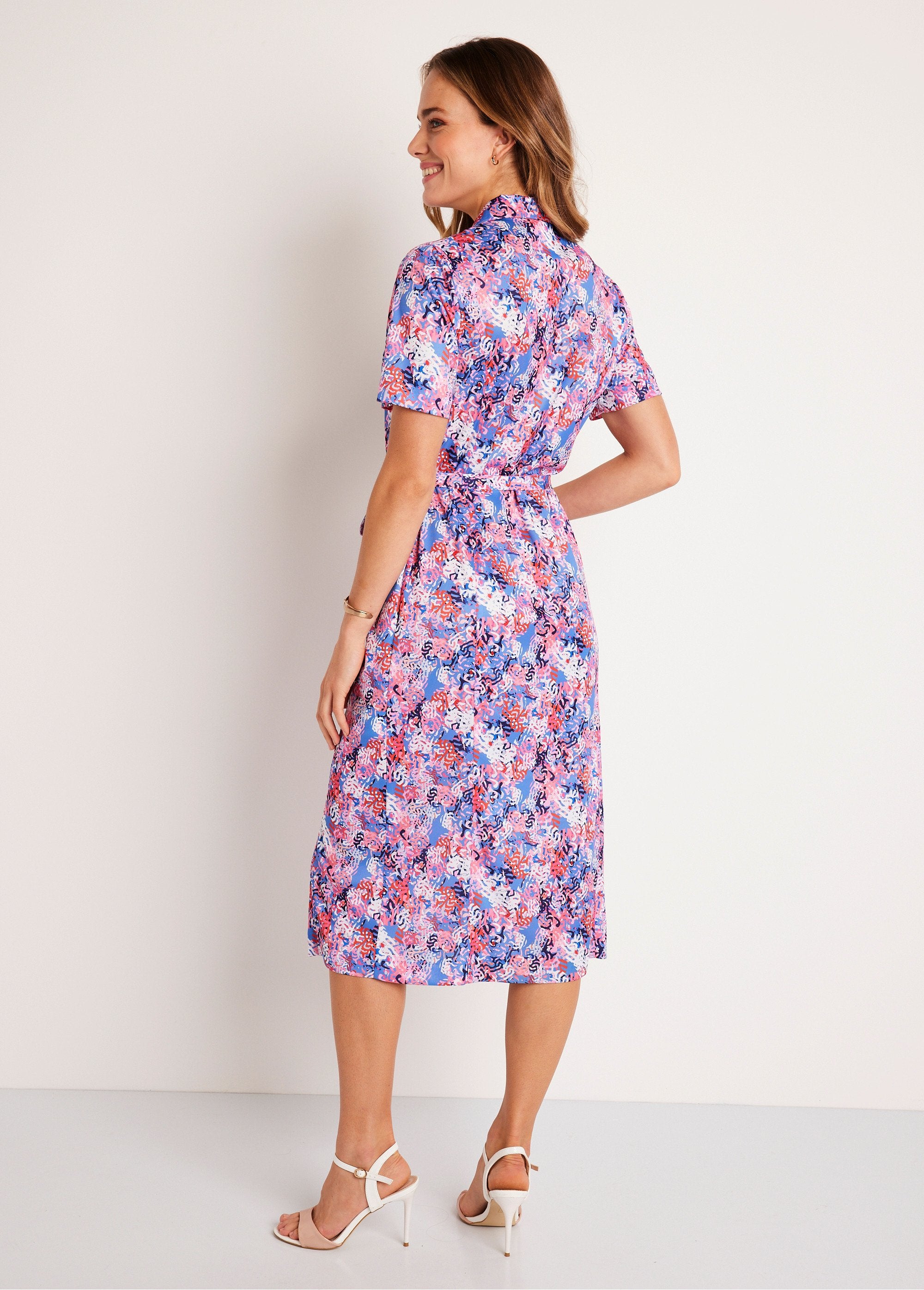 Printed_mid-length_belted_straight_dress_Blue_and_pink_DO1_slim