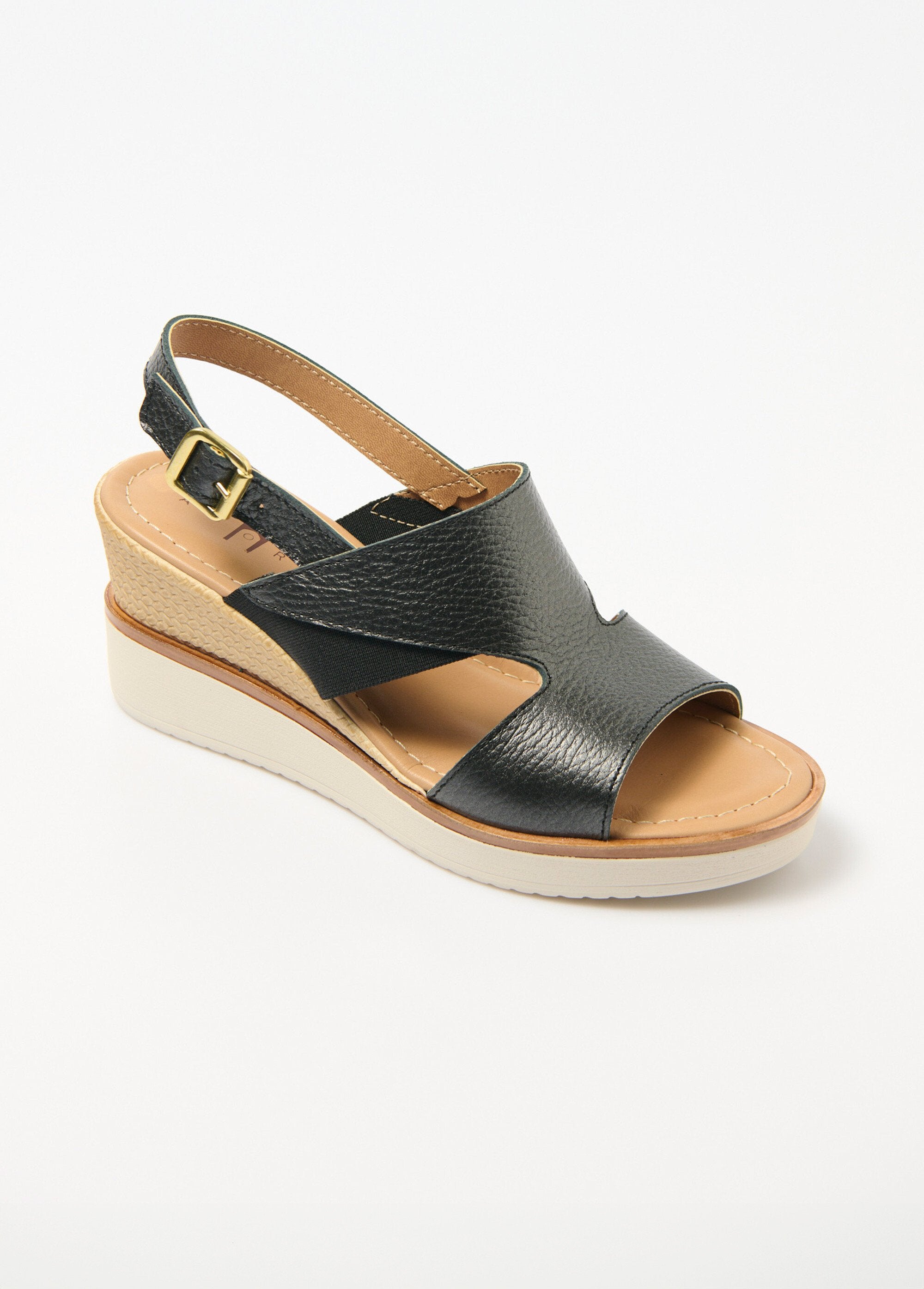 Comfort_width_wedge_leather_sandals_Black_FA1_slim