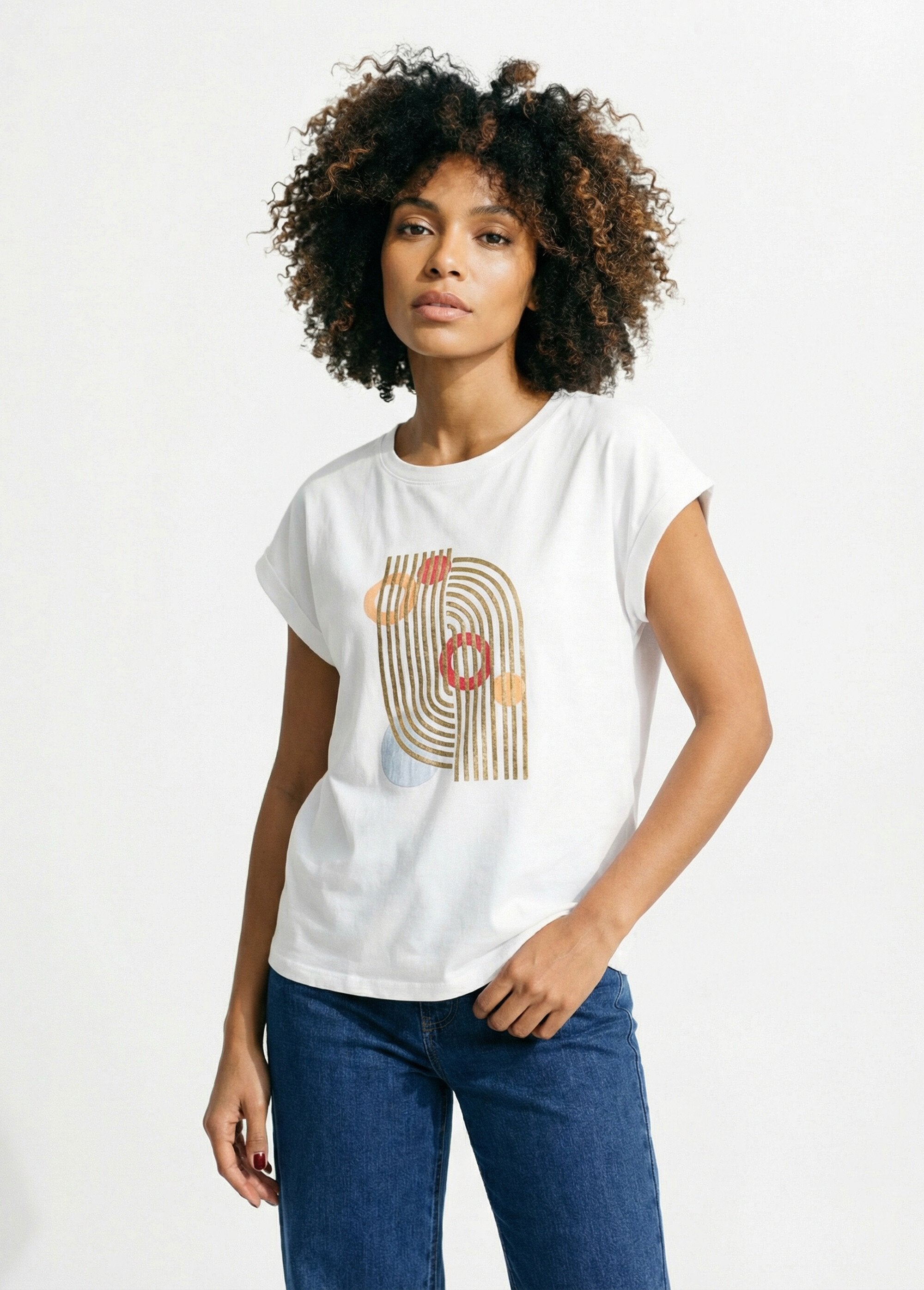 T-shirt_coton_avec_sérigraphie_Art_déco_Blanc_FA1_slim