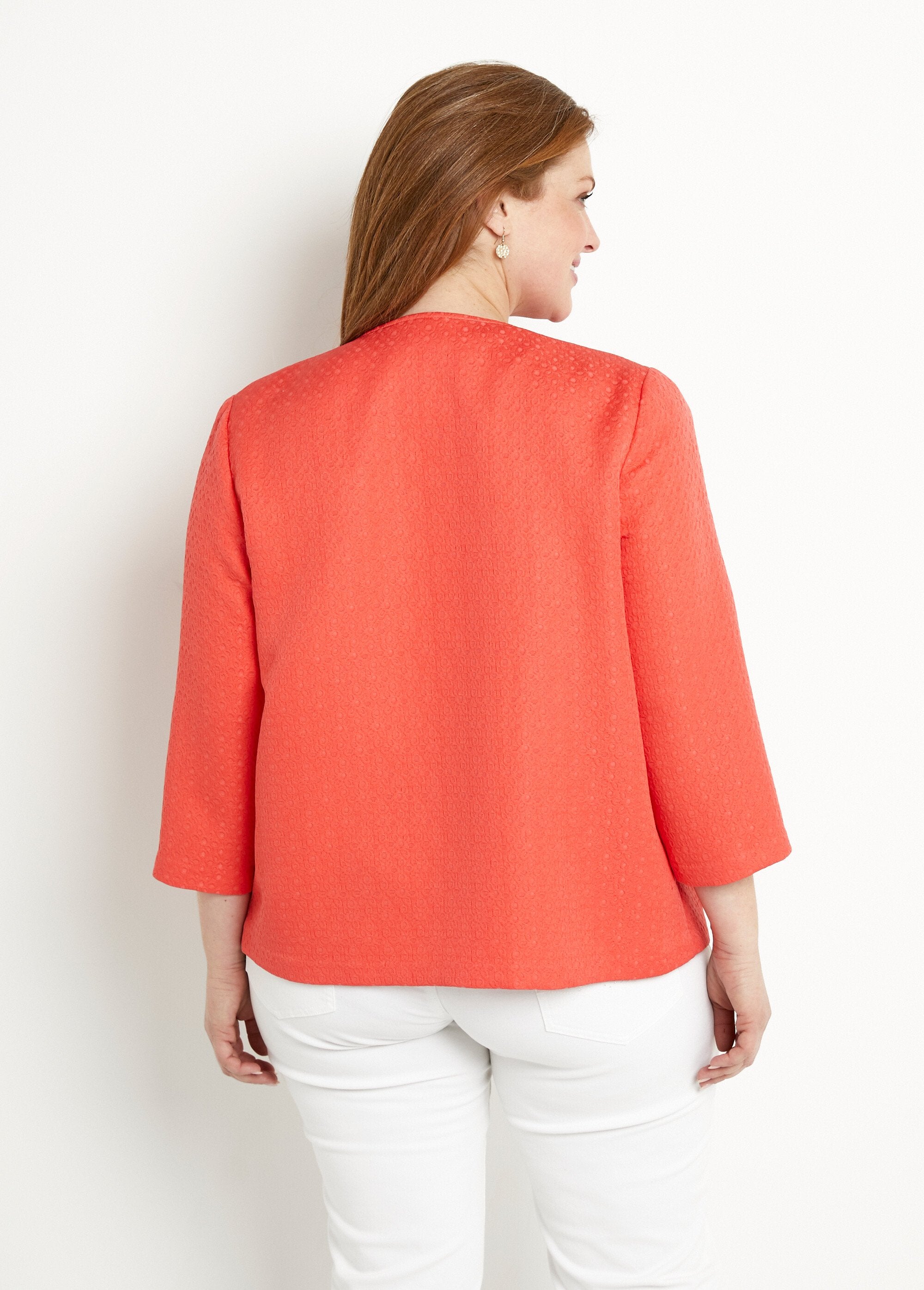 Crew-neck_jacket_with_3/4_sleeves_Coral_DO1_curvy