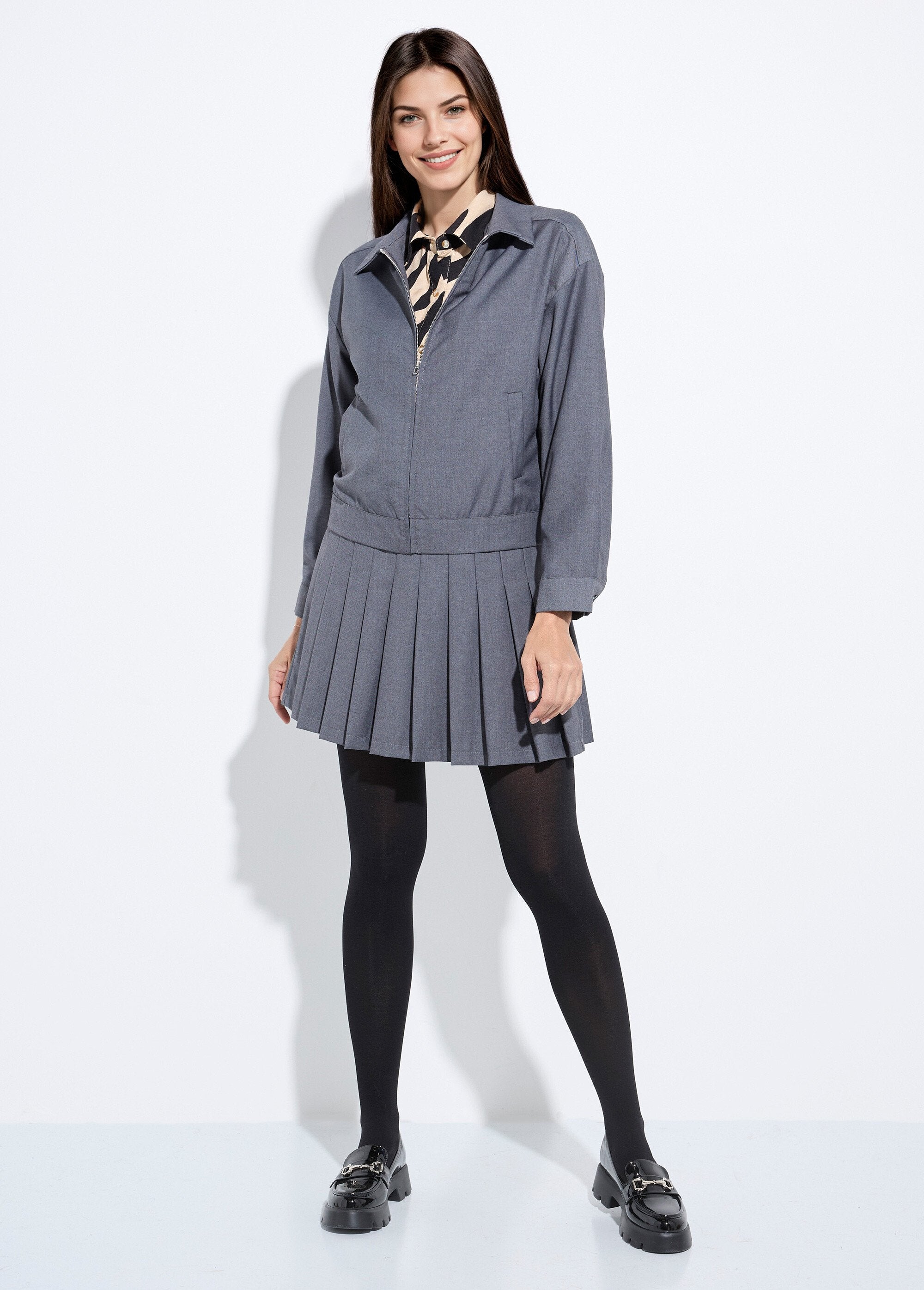 Veste_zippée_chinée_foncée_Gris_SF1_slim